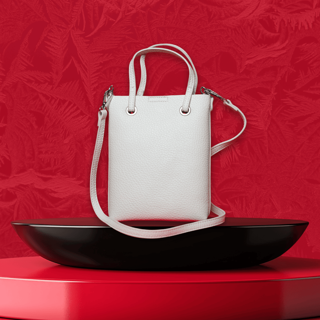 Benita Elise Mini Tote — Ivory Grain