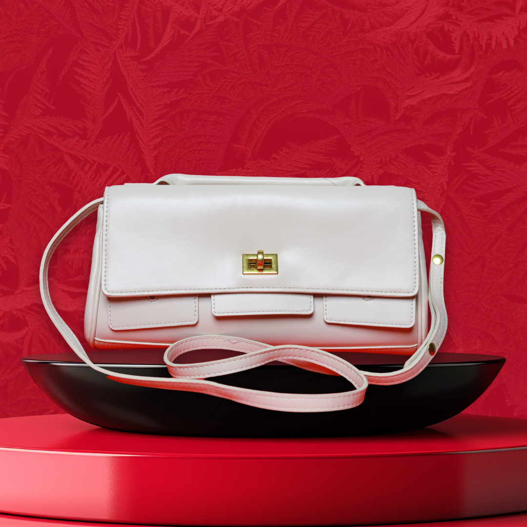 Benita Celine Shoulder Bag — Soft Blush